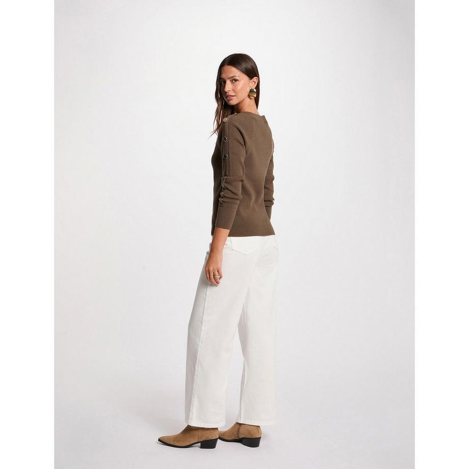 MORGAN Pullover mit Zierknöpfen  