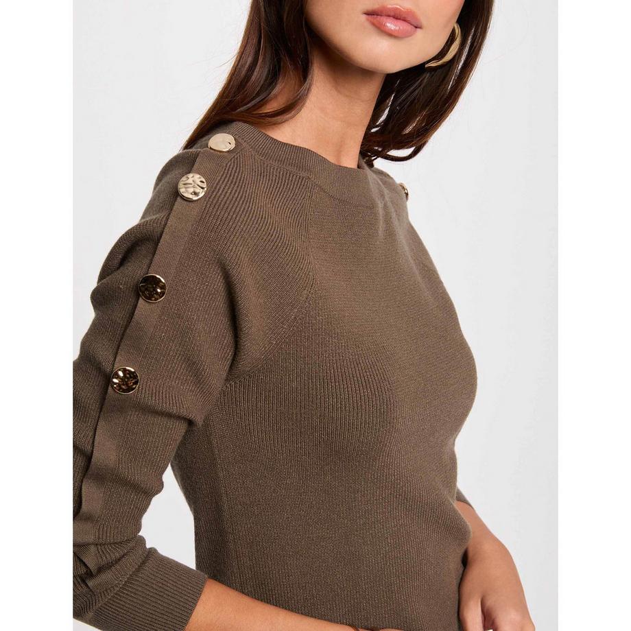 MORGAN Pullover mit Zierknöpfen  