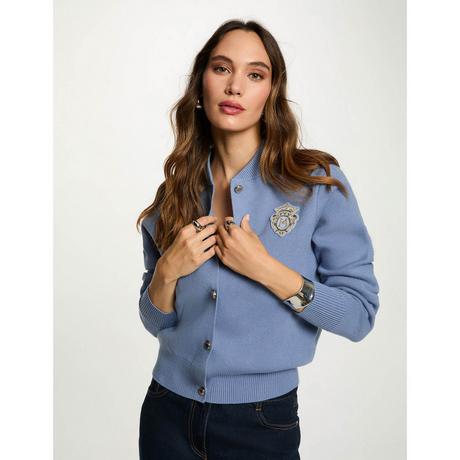 MORGAN Kurzer Bestickter Cardigan  