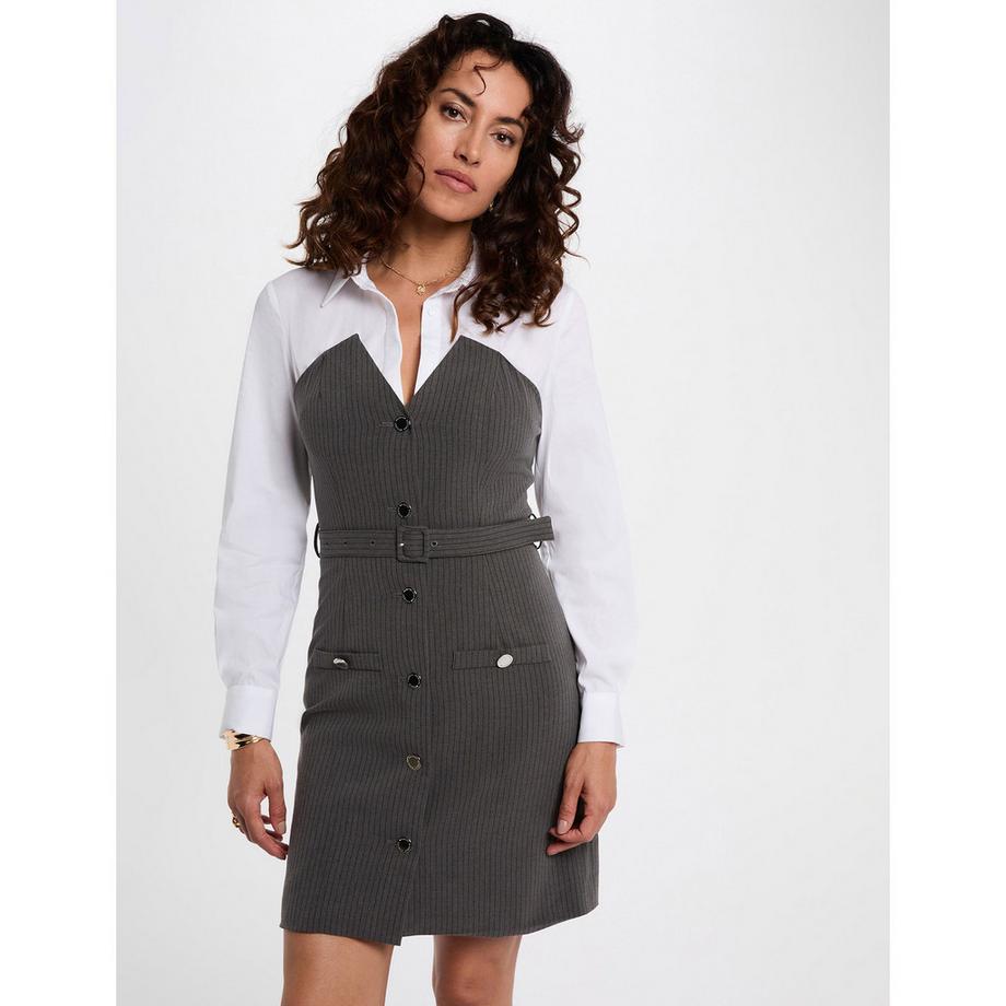 MORGAN Hemdblusenkleid Taillierte Passform  