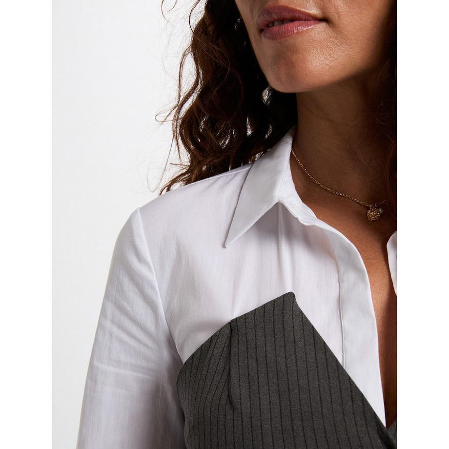 MORGAN Hemdblusenkleid Taillierte Passform  