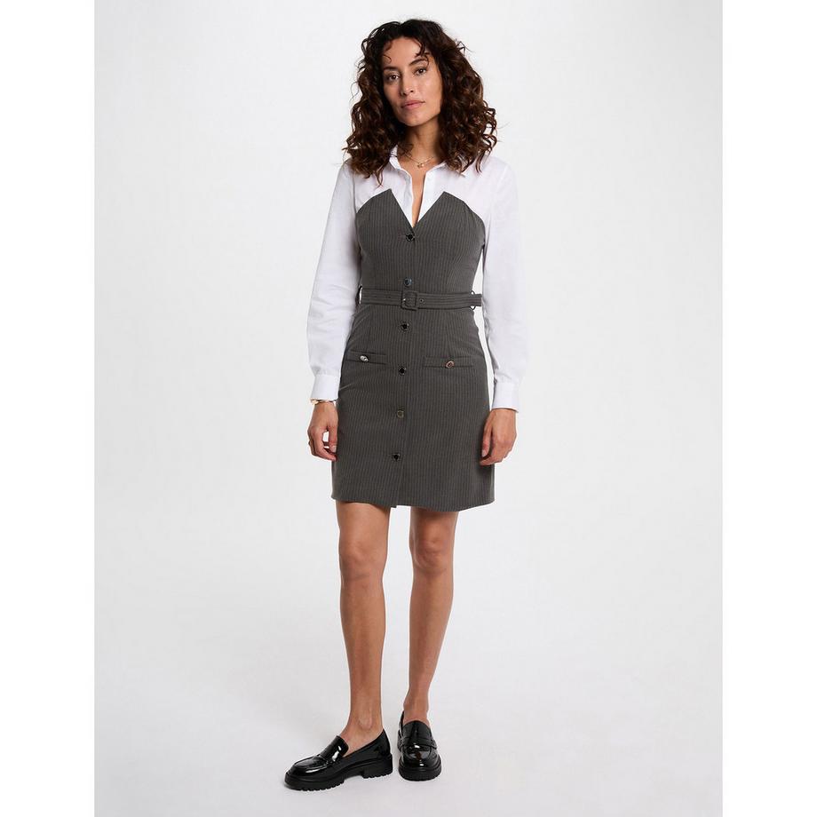 MORGAN Hemdblusenkleid Taillierte Passform  