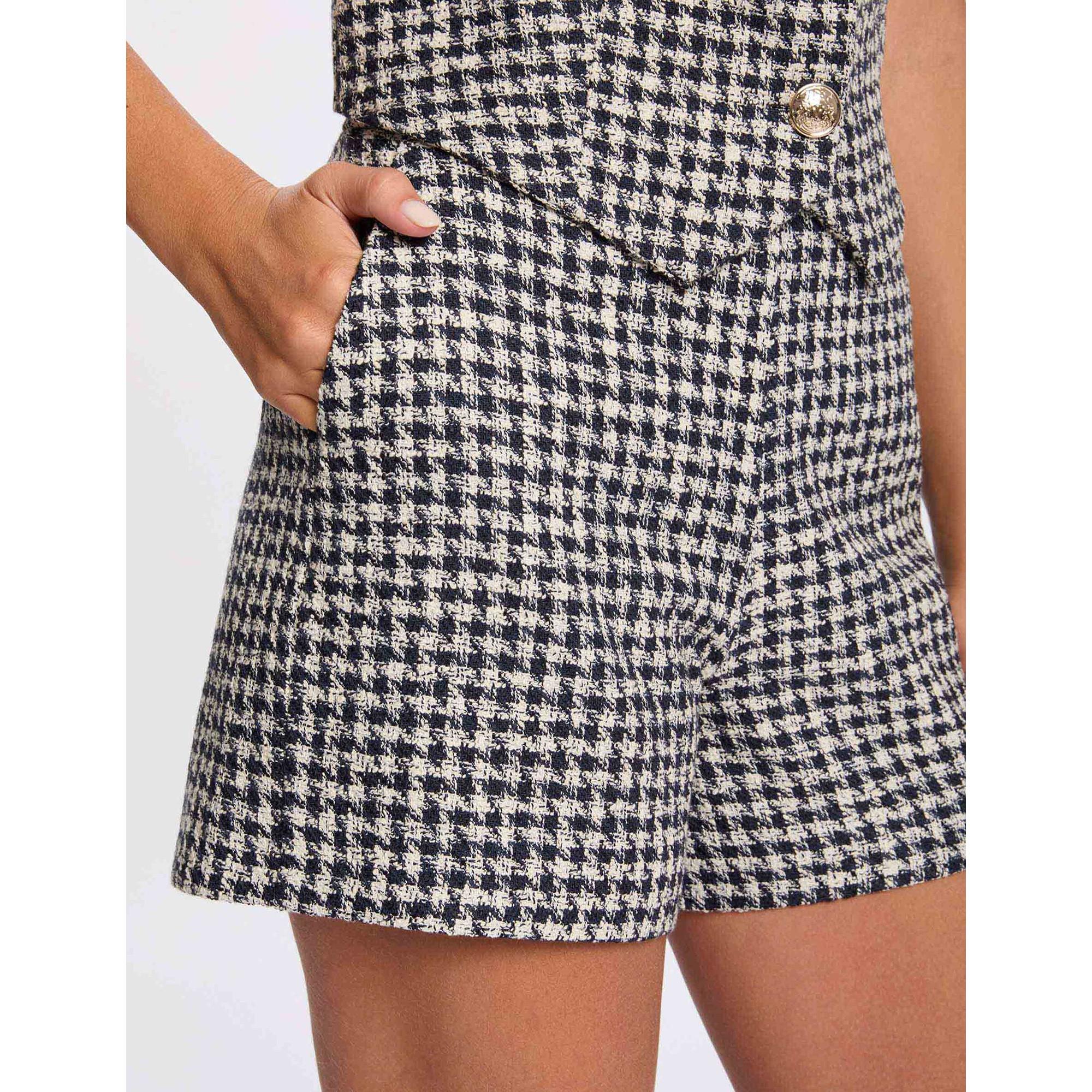 MORGAN Tweed High Waist Shorts  