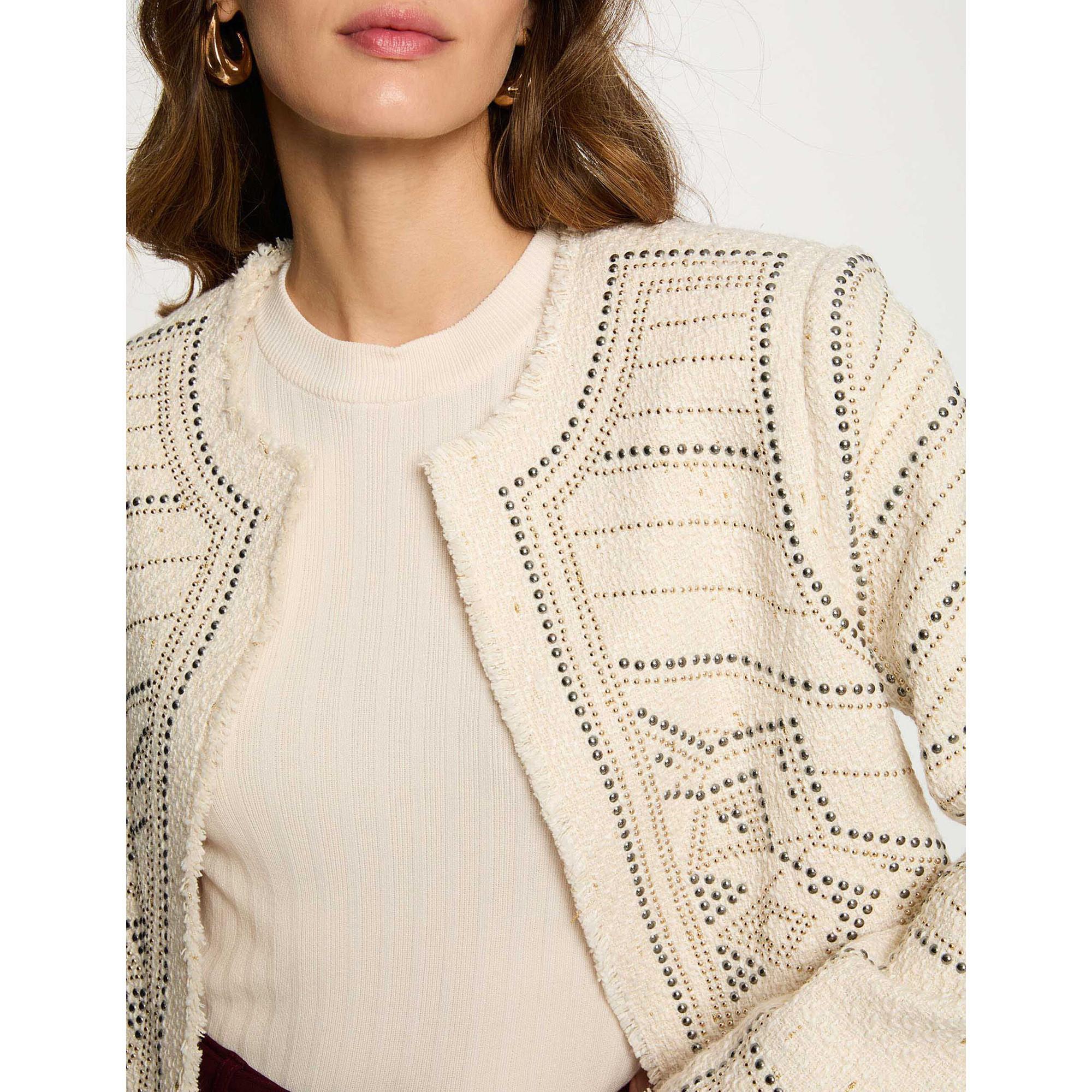 MORGAN Weste mit Nieten  