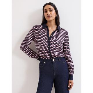 Phase Eight Chemise à manches longues à motifs  