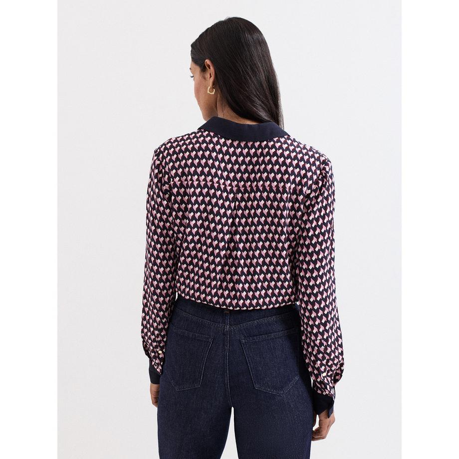 Phase Eight Camicia a maniche lunghe fantasia  