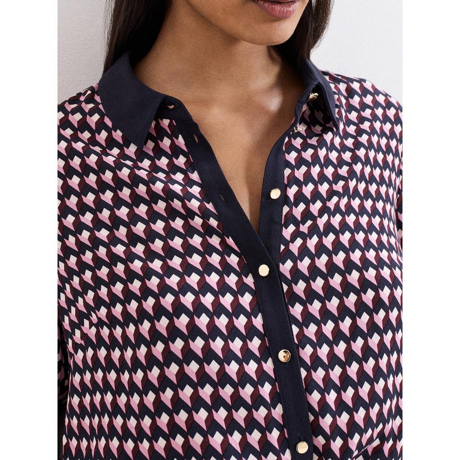 Phase Eight Camicia a maniche lunghe fantasia  