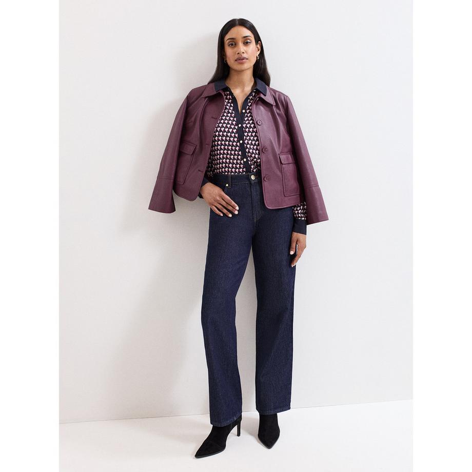 Phase Eight Camicia a maniche lunghe fantasia  