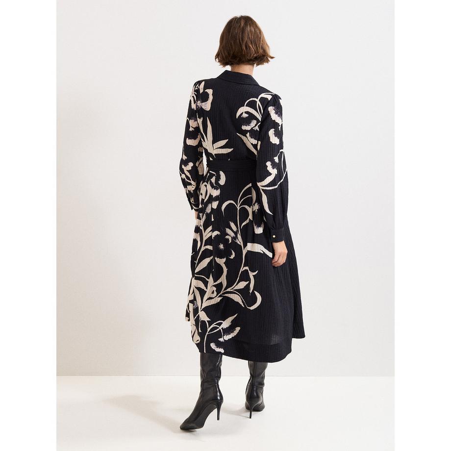 Phase Eight Natalie Robe Chemise Midi Plissée  