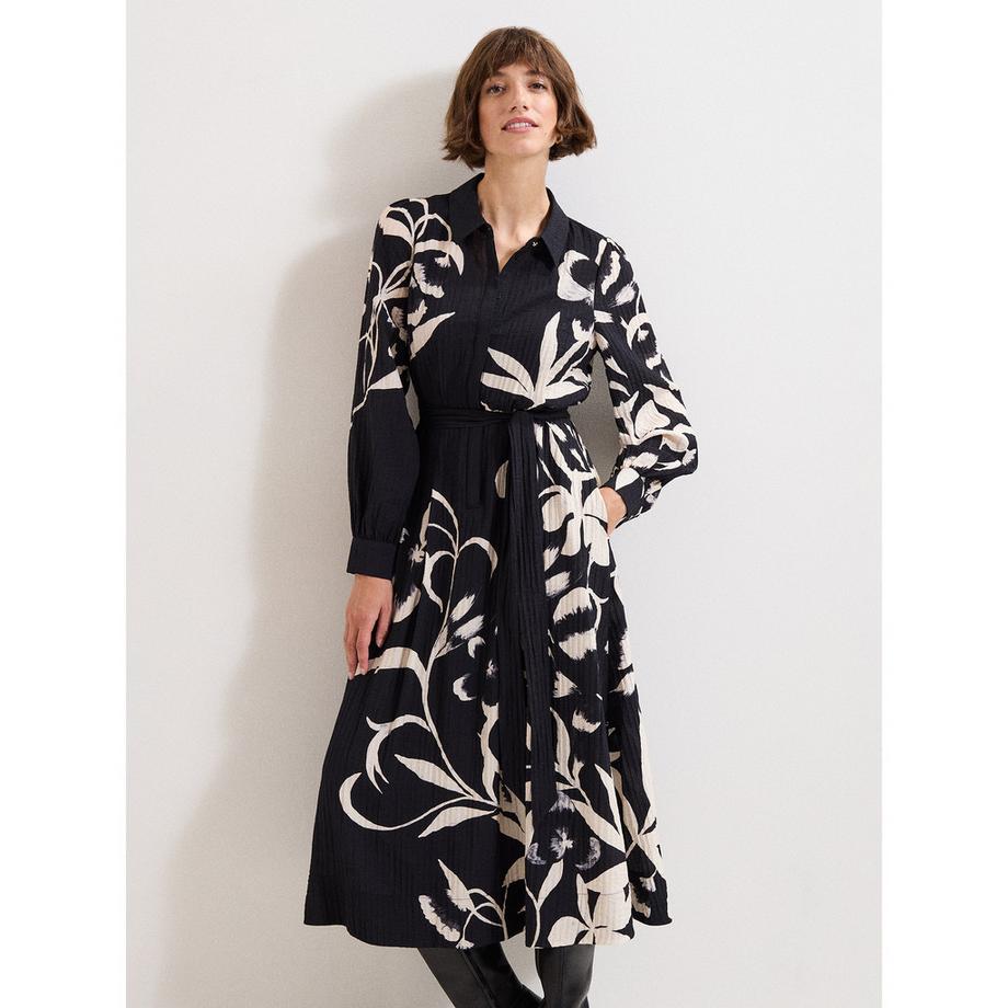 Phase Eight Natalie Robe Chemise Midi Plissée  