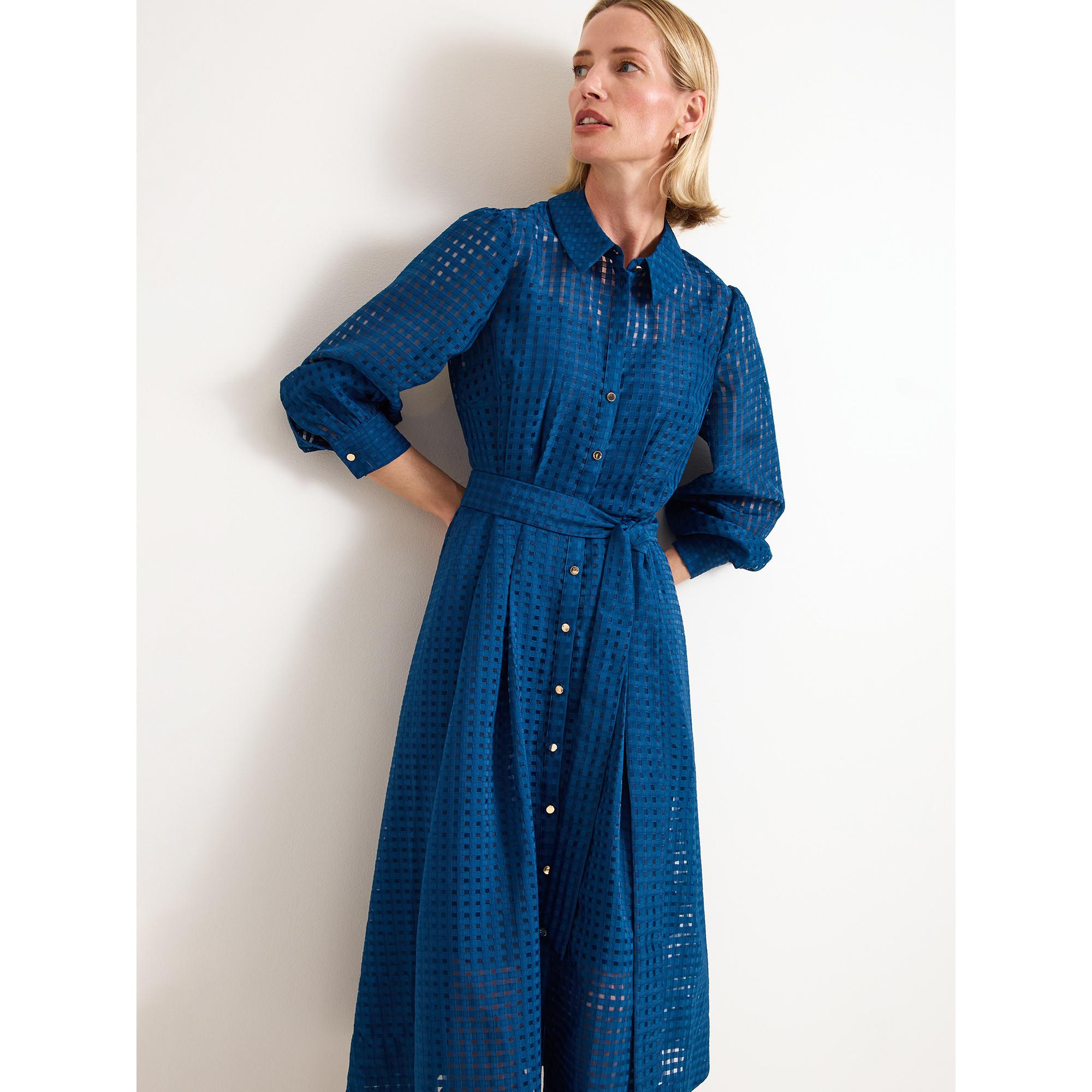 Phase Eight Natalie Abito Camicia Midi a Quadri  