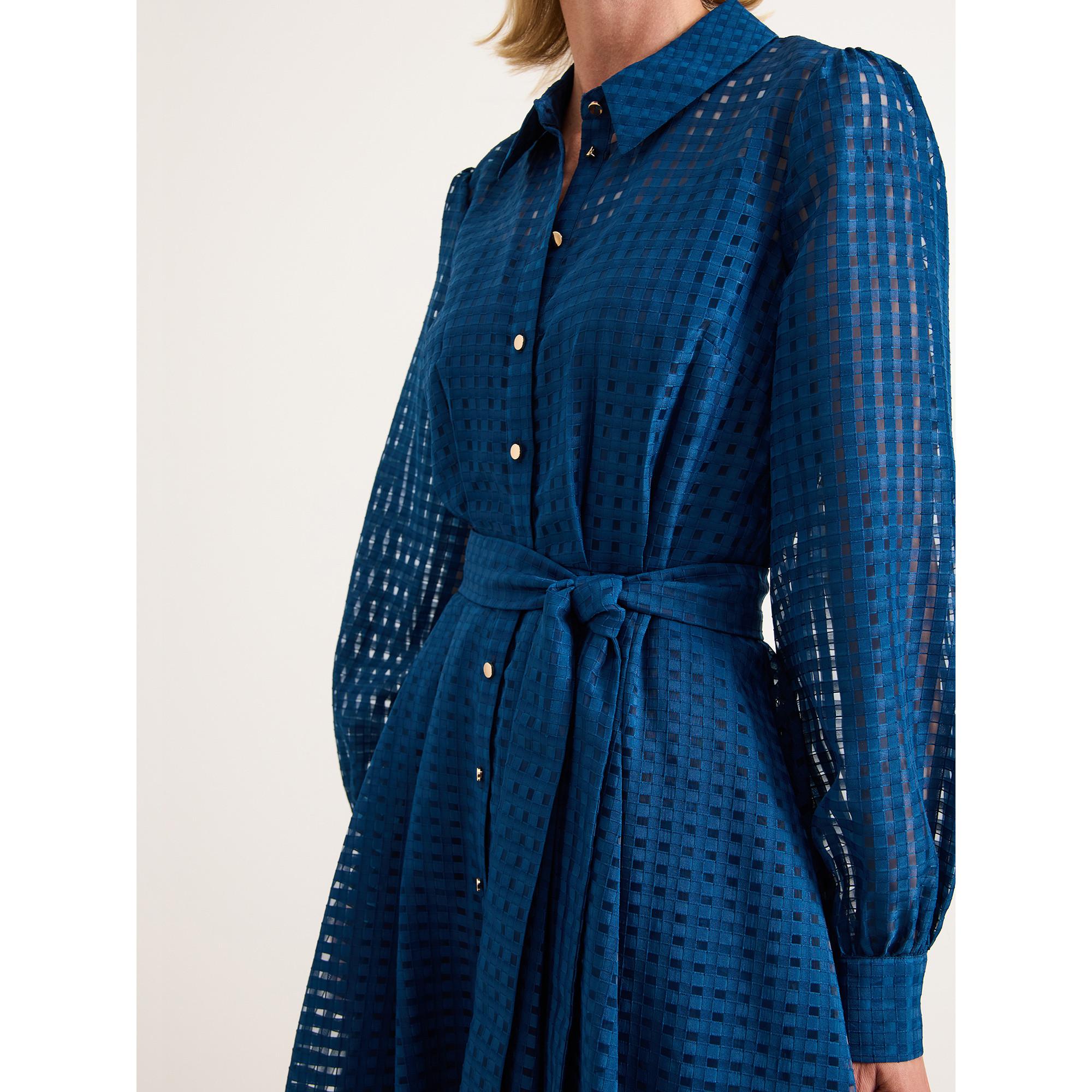 Phase Eight Natalie Abito Camicia Midi a Quadri  