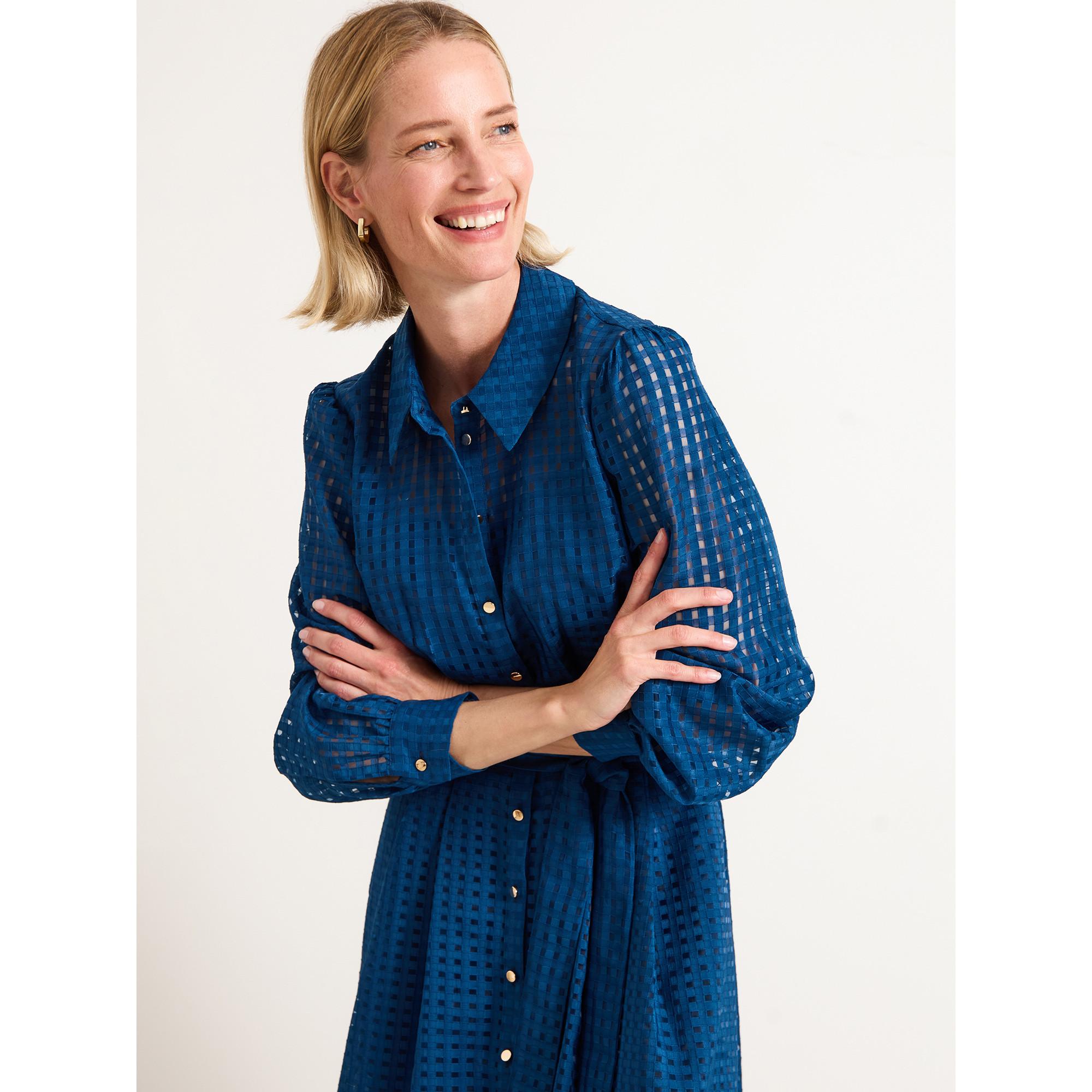 Phase Eight Natalie Abito Camicia Midi a Quadri  