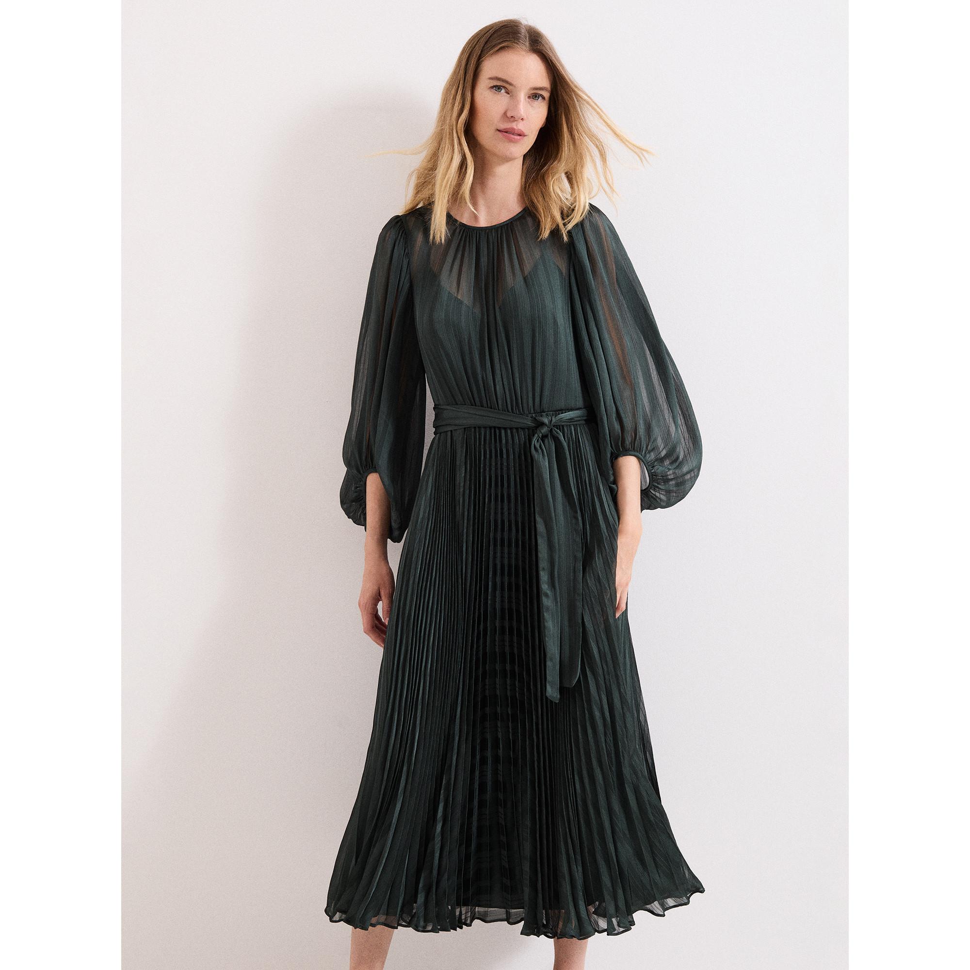 Phase Eight Lucie Plissiertes Midikleid  