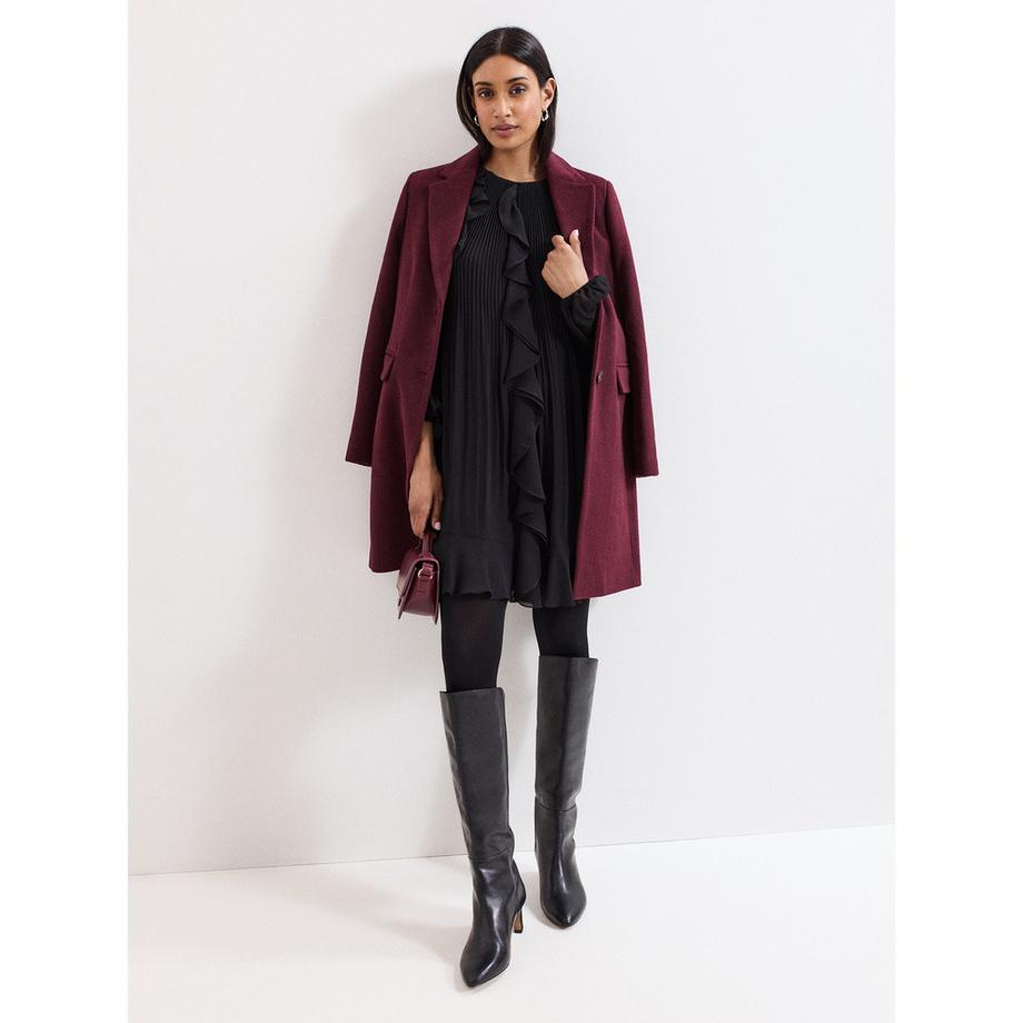 Phase Eight Layla Abito Mini Plissettato con Balze  