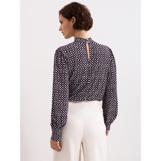 Phase Eight Esme Top Stampa Astratta Maniche Lunghe  