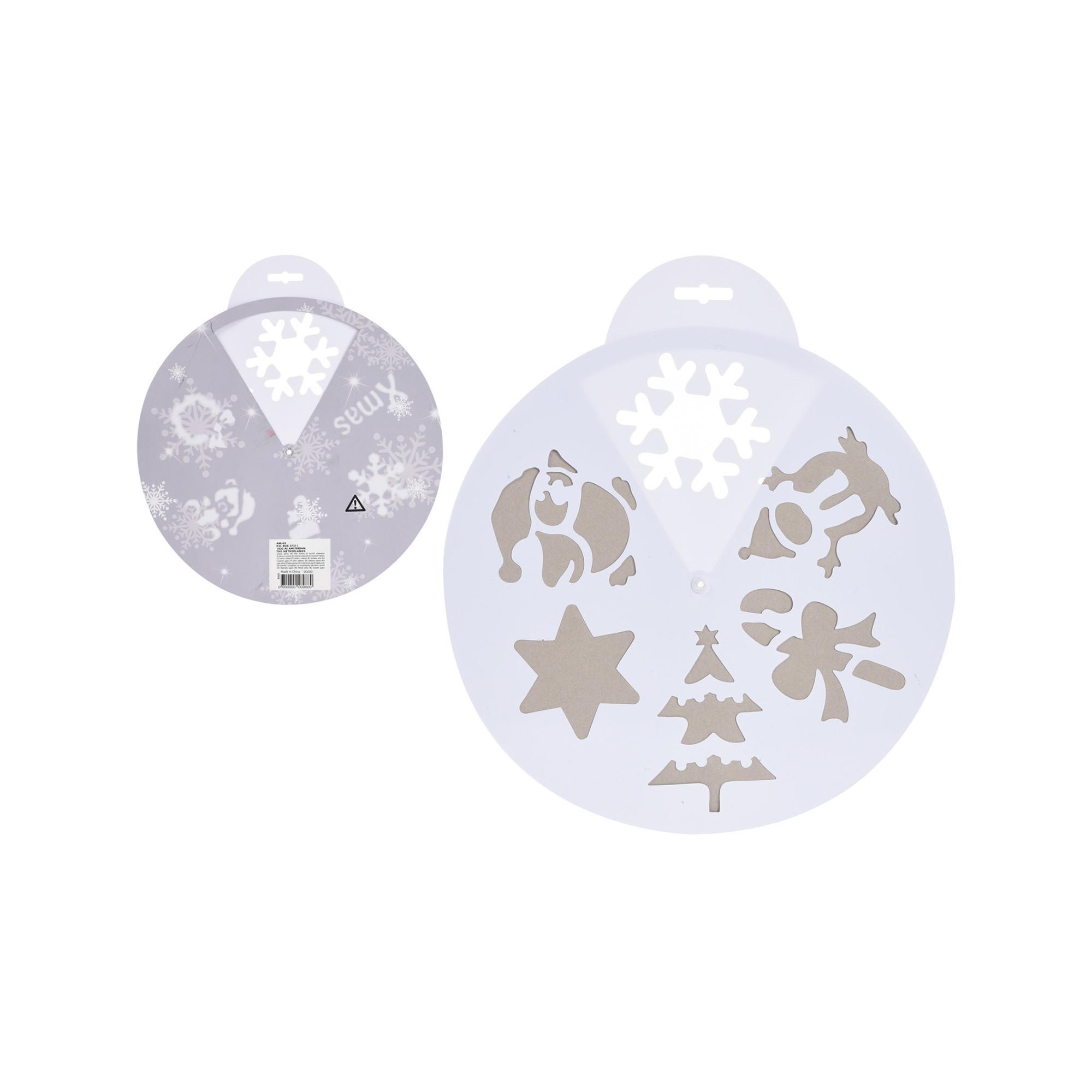  Schablone Wintermotiv 