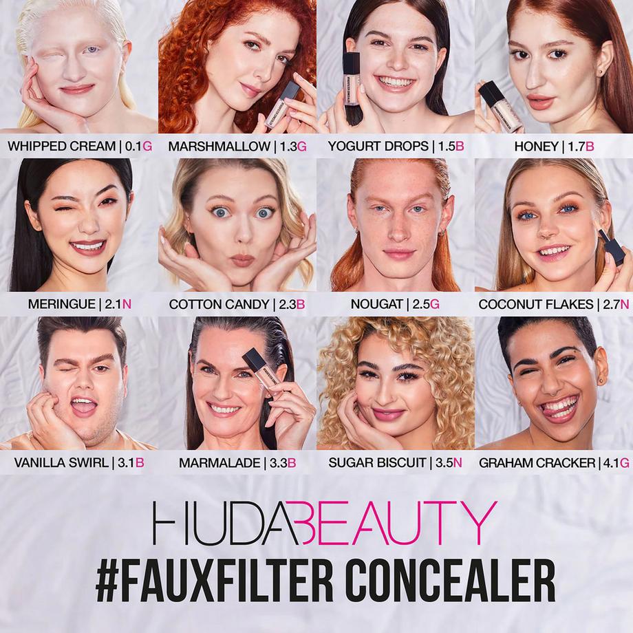 Huda Beauty  #FAUXFILTER Luminous Matte Liquid Concealer - Correttore antiocchiaie liquido 