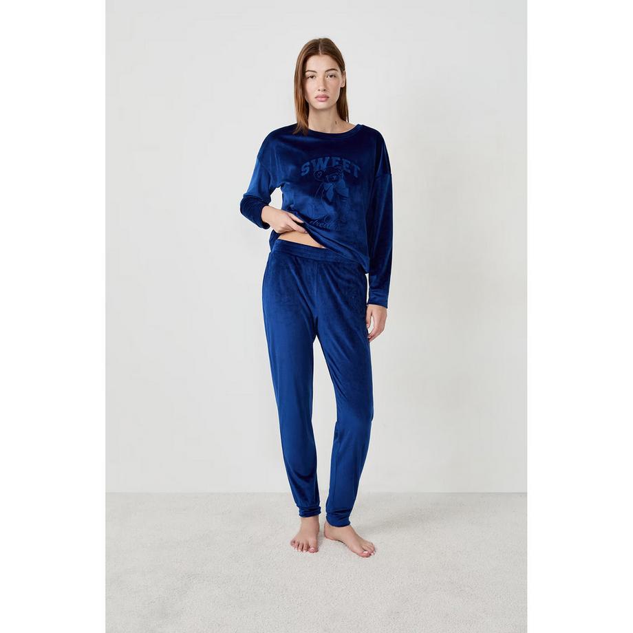 Etam Pantalon de Pyjama Velours  
