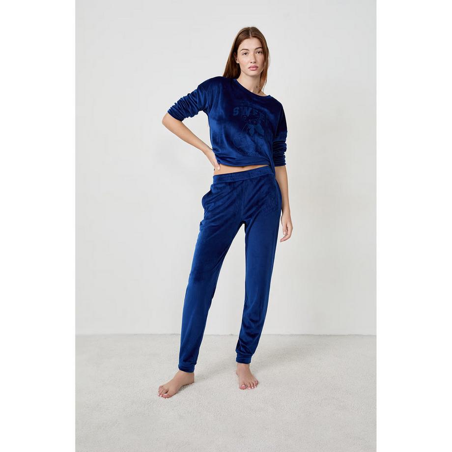 Etam Pantalon de Pyjama Velours  