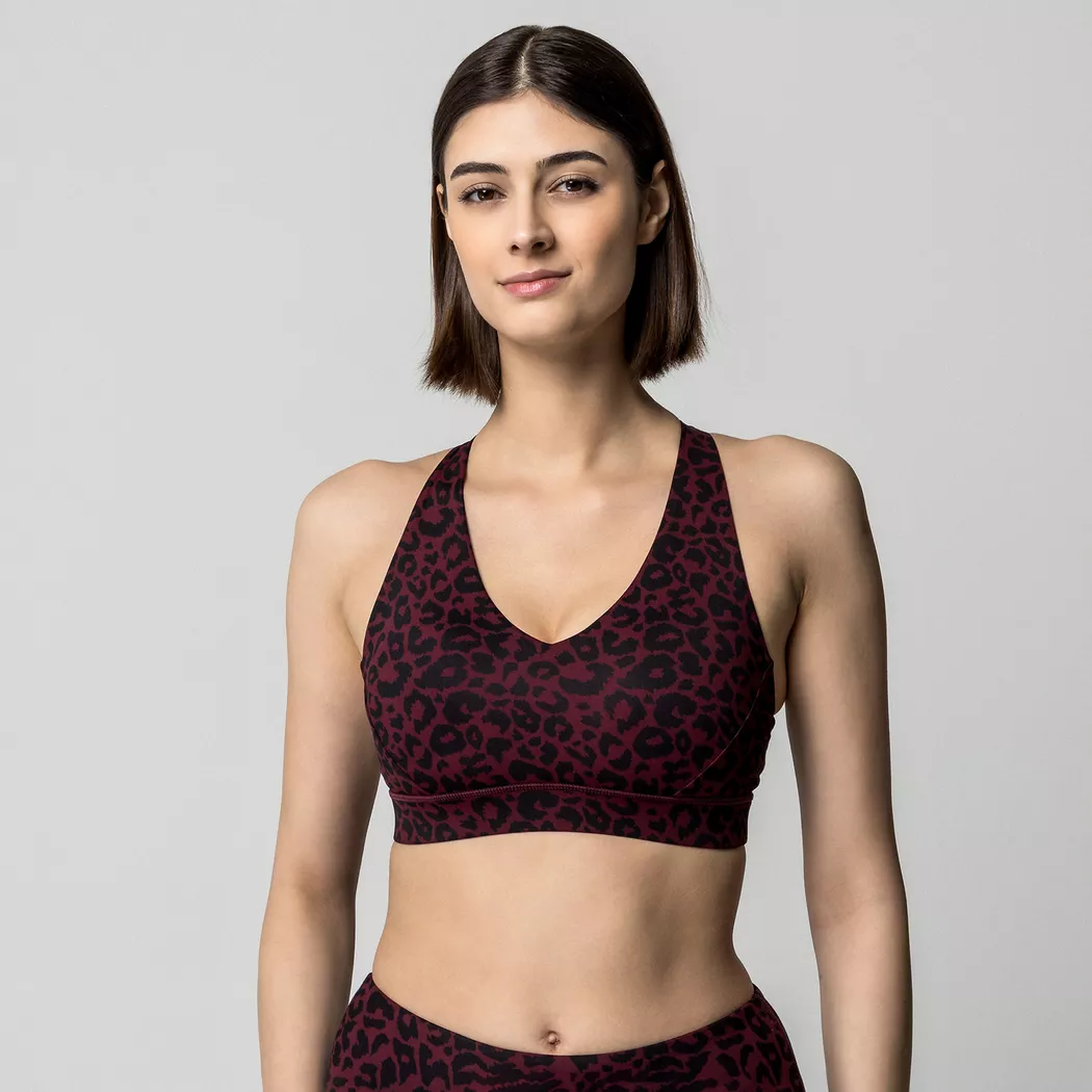 Manor Sport Toronto Sports Bra Leopard XS