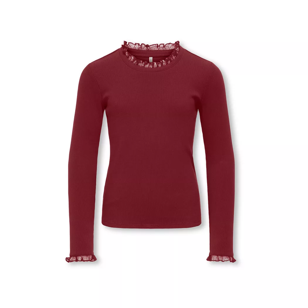 KIDS ONLY - Top, 134-140, Weinrot