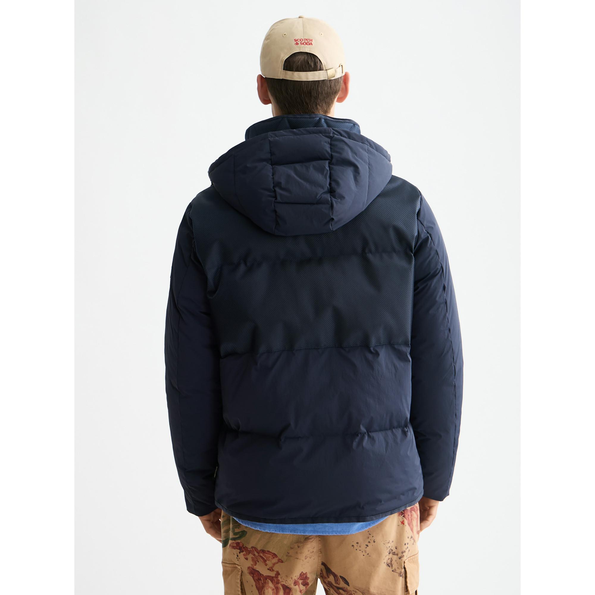 Scotch & Soda Wattierte Kapuzenjacke  