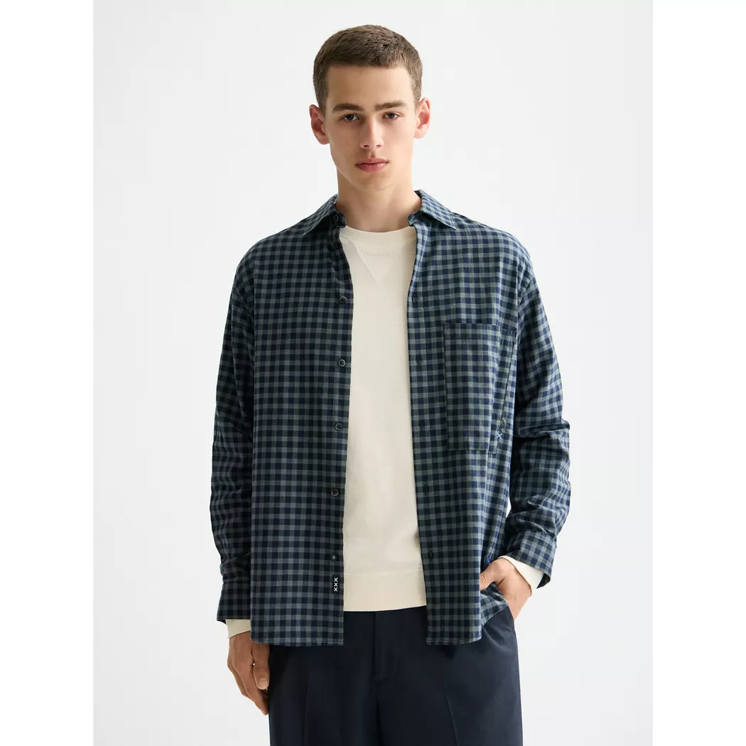 Scotch & Soda Chemise à Manches Longues Seasonal Core 182345 Regular Fit Oceana S Homme 2