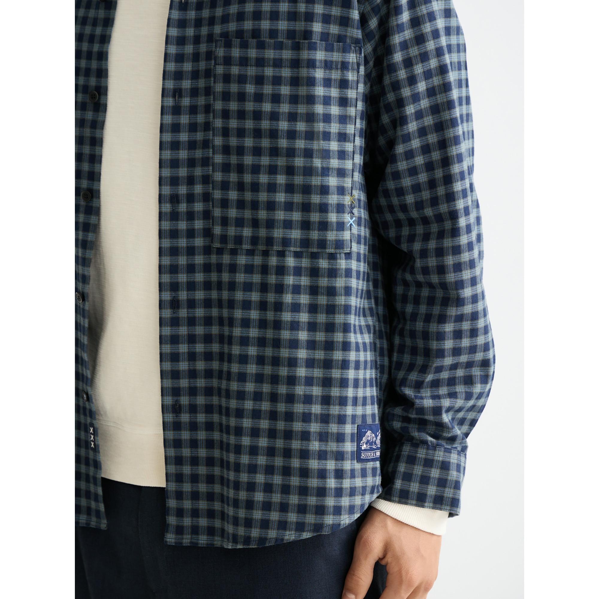 Scotch & Soda Chemise à Carreaux Manches Longues  