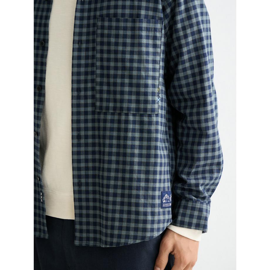 Scotch & Soda Chemise à Carreaux Manches Longues  