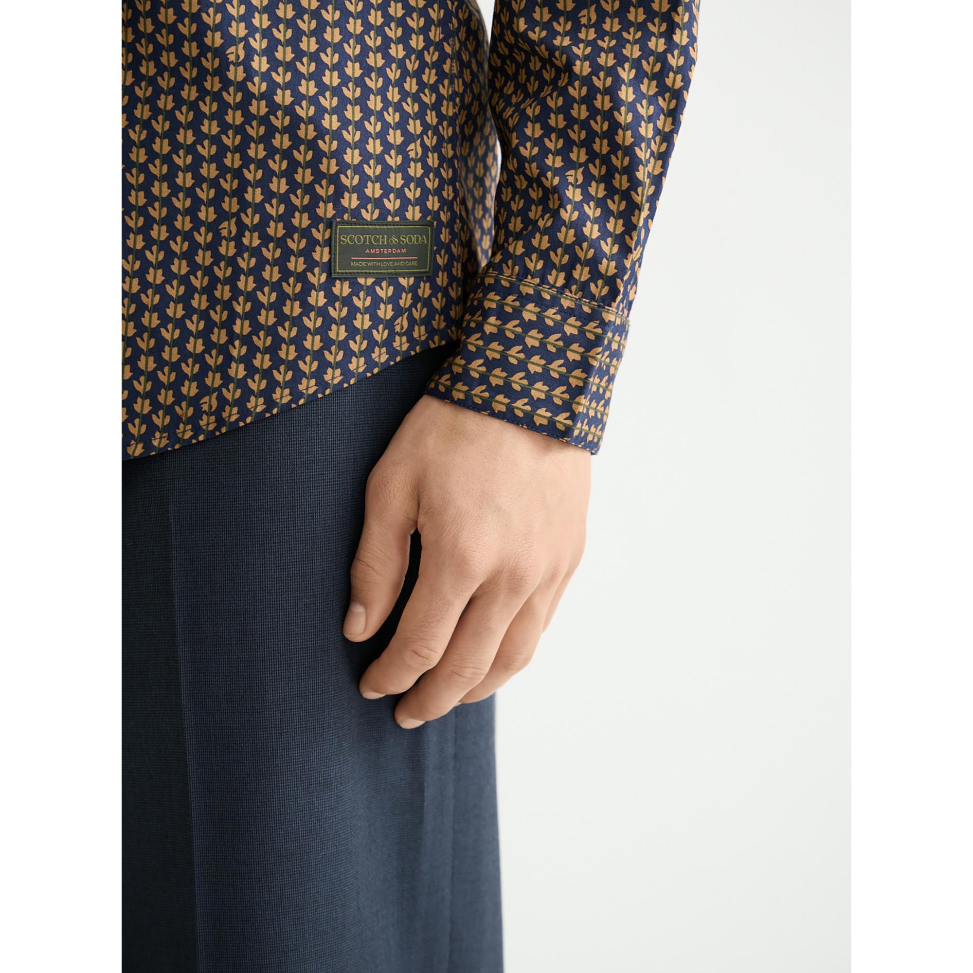 Scotch & Soda Chemise Imprimée Slim Fit Manches Longues  