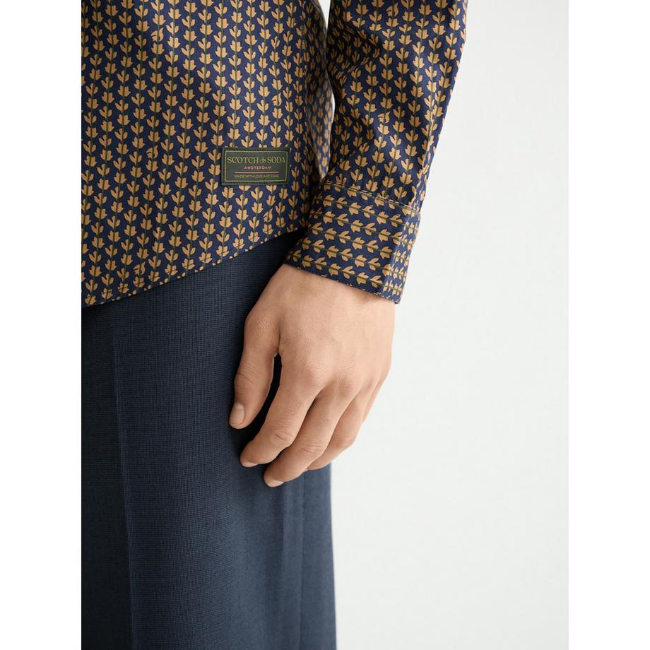 Scotch & Soda Chemise Imprimée Manches Longues Slim Fit  