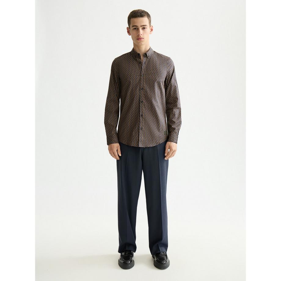 Scotch & Soda Chemise Imprimée Manches Longues Slim Fit  