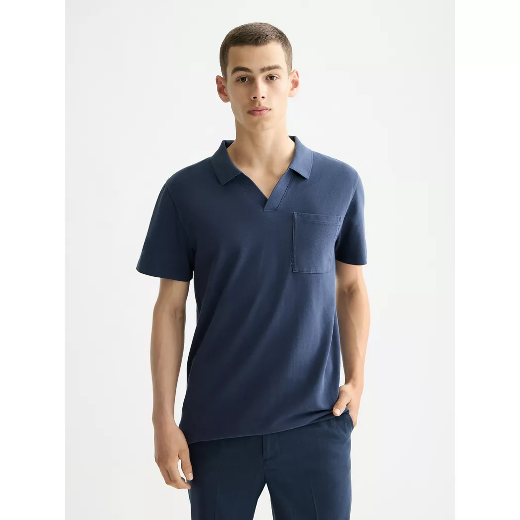 Scotch & Soda - Poloshirt, langarm, für Herren, Dunkelblau, Größe M