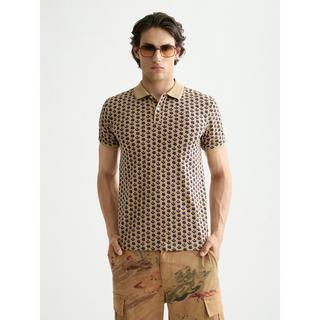Scotch & Soda Gemustertes Kurzarm Poloshirt  