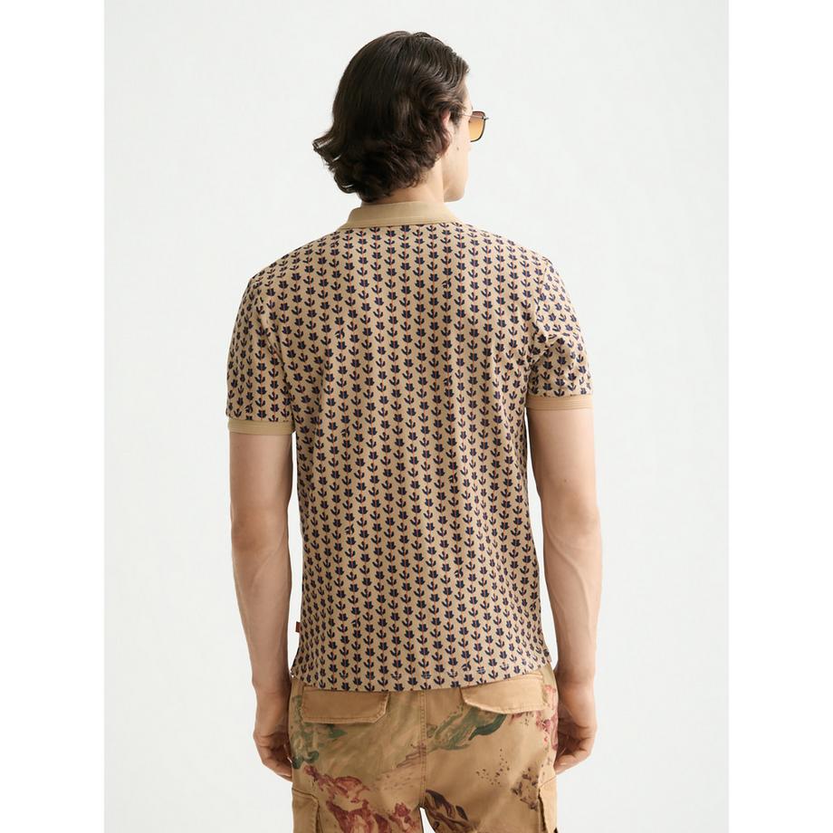 Scotch & Soda Polo à Manches Courtes Motif  