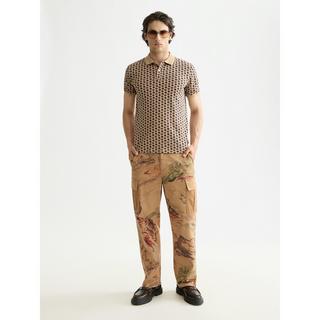 Scotch & Soda Gemustertes Kurzarm Poloshirt  
