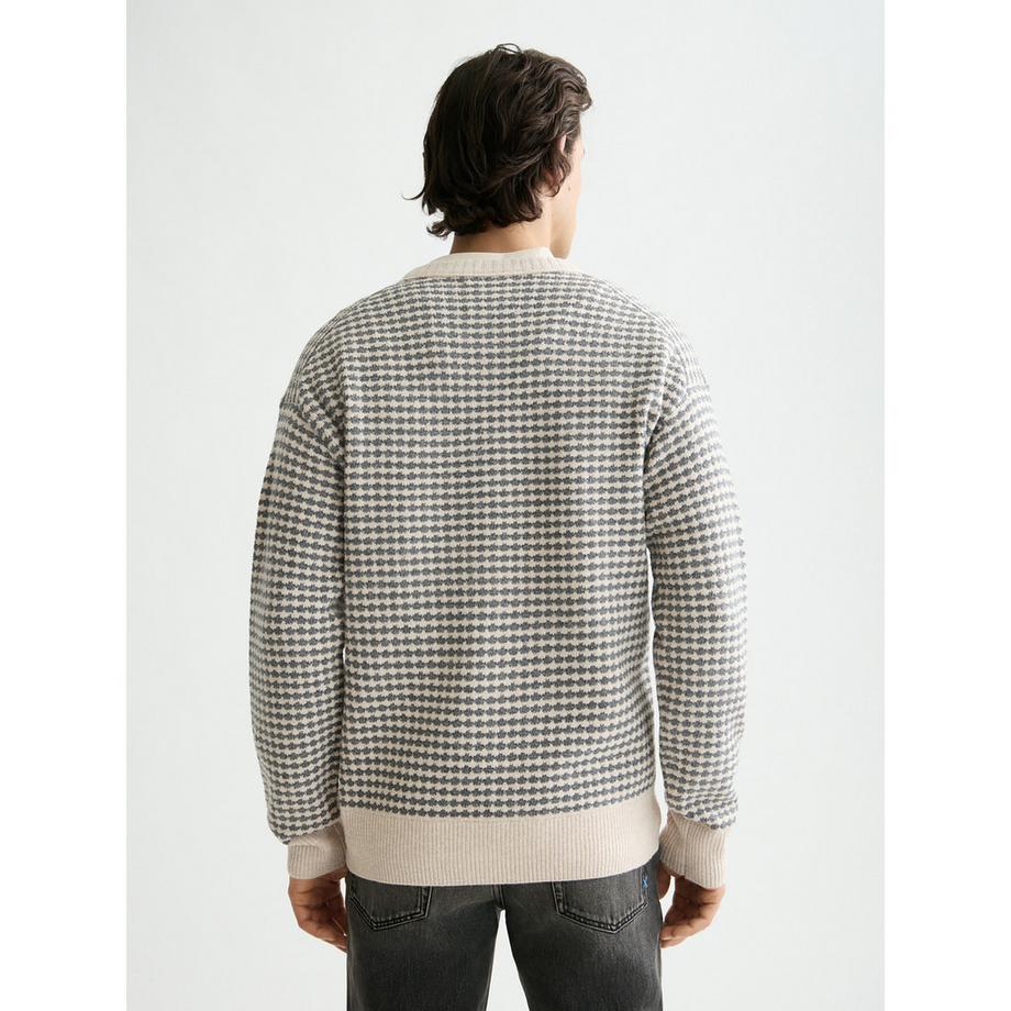 Scotch & Soda Gemusterter Rundhals Pullover  