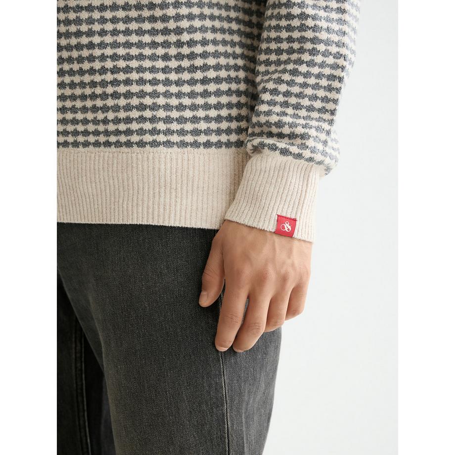 Scotch & Soda Gemusterter Rundhals Pullover  