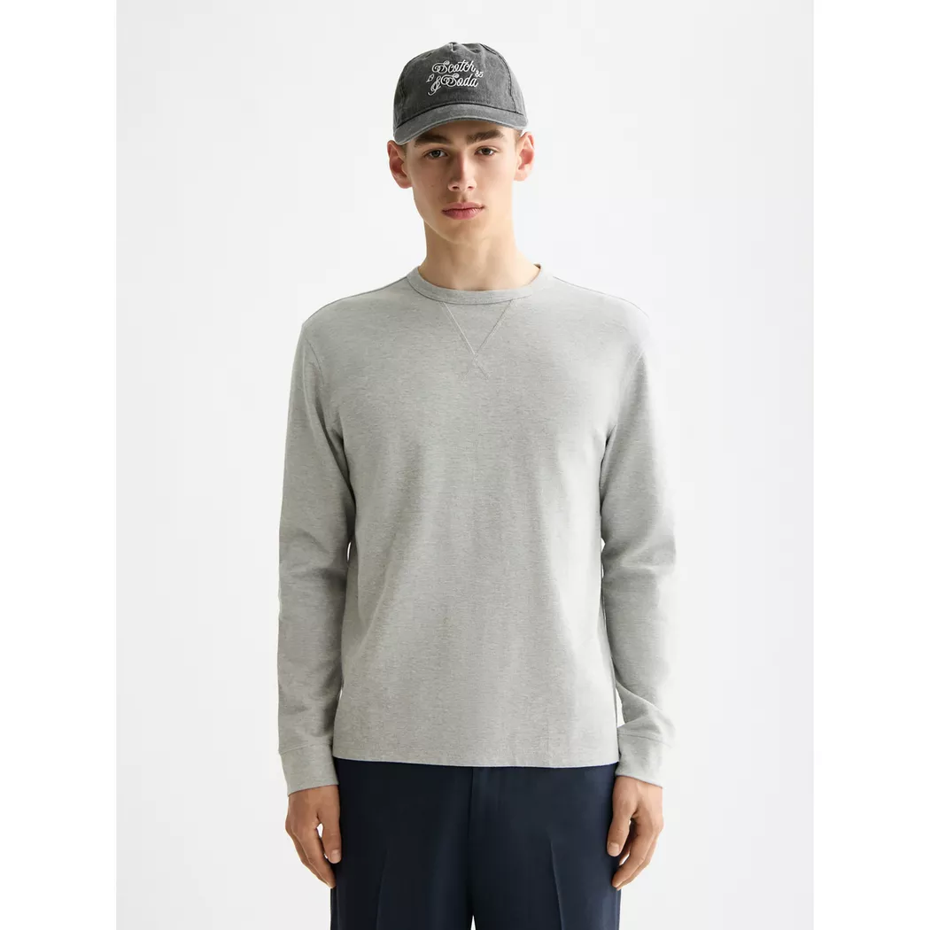Scotch & Soda T-shirt à Manches Courtes Core Logo Grey Melange XL Homme 3