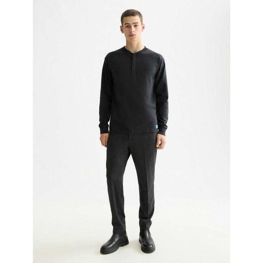 Scotch & Soda T-shirt Henley Manches Longues  