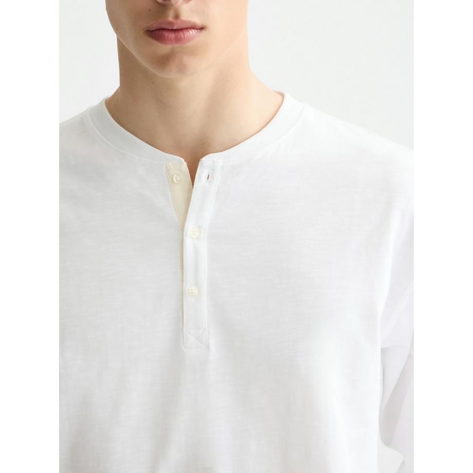 Scotch & Soda Langarm Henley T-Shirt  