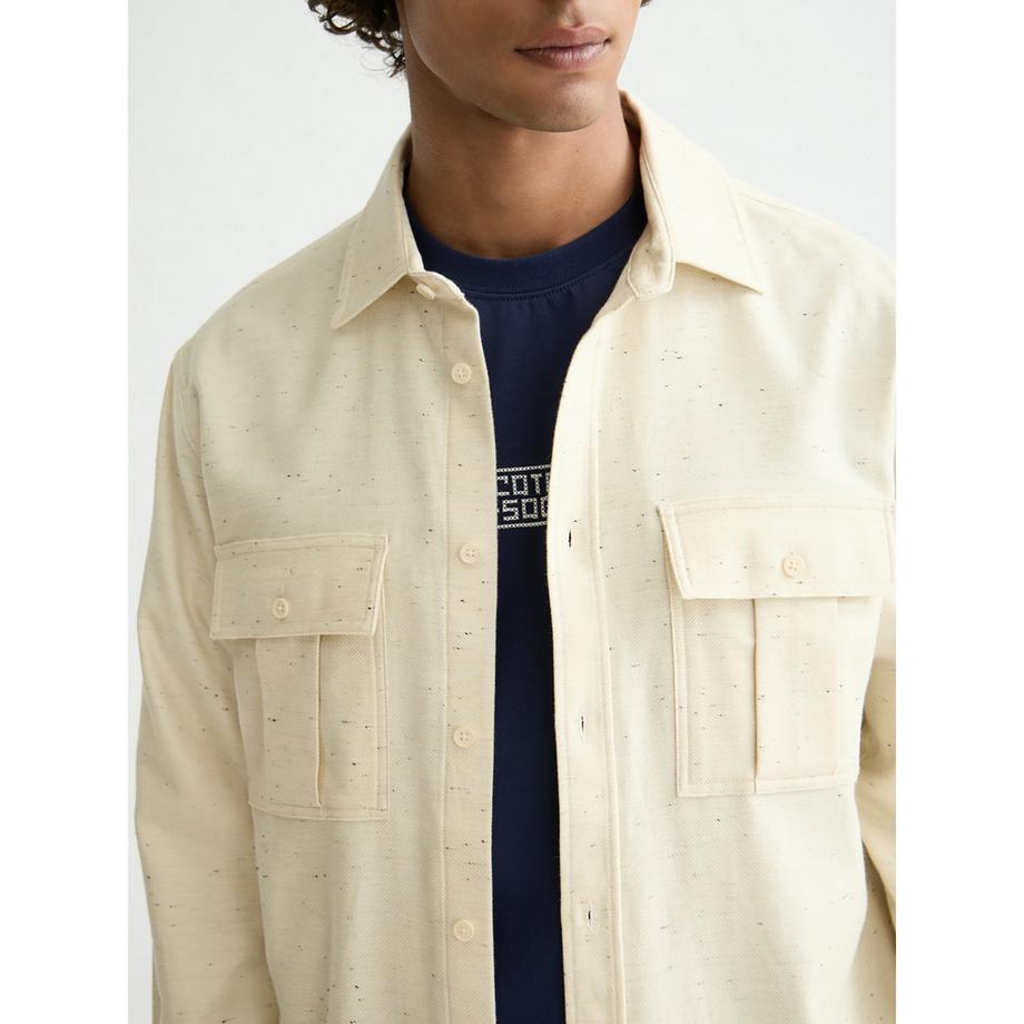 Scotch & Soda Overshirt Regular Fit Gemustert  