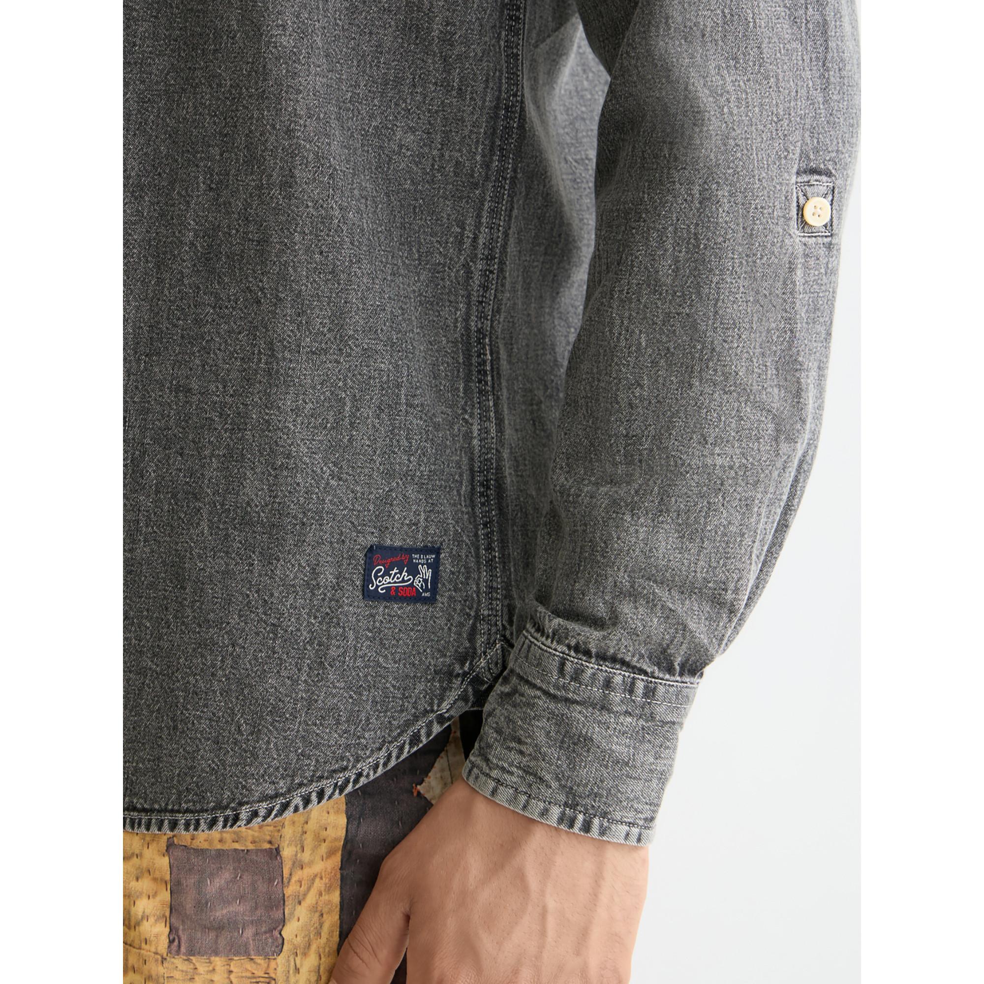 Scotch & Soda Langarm Regular Fit Hemd  