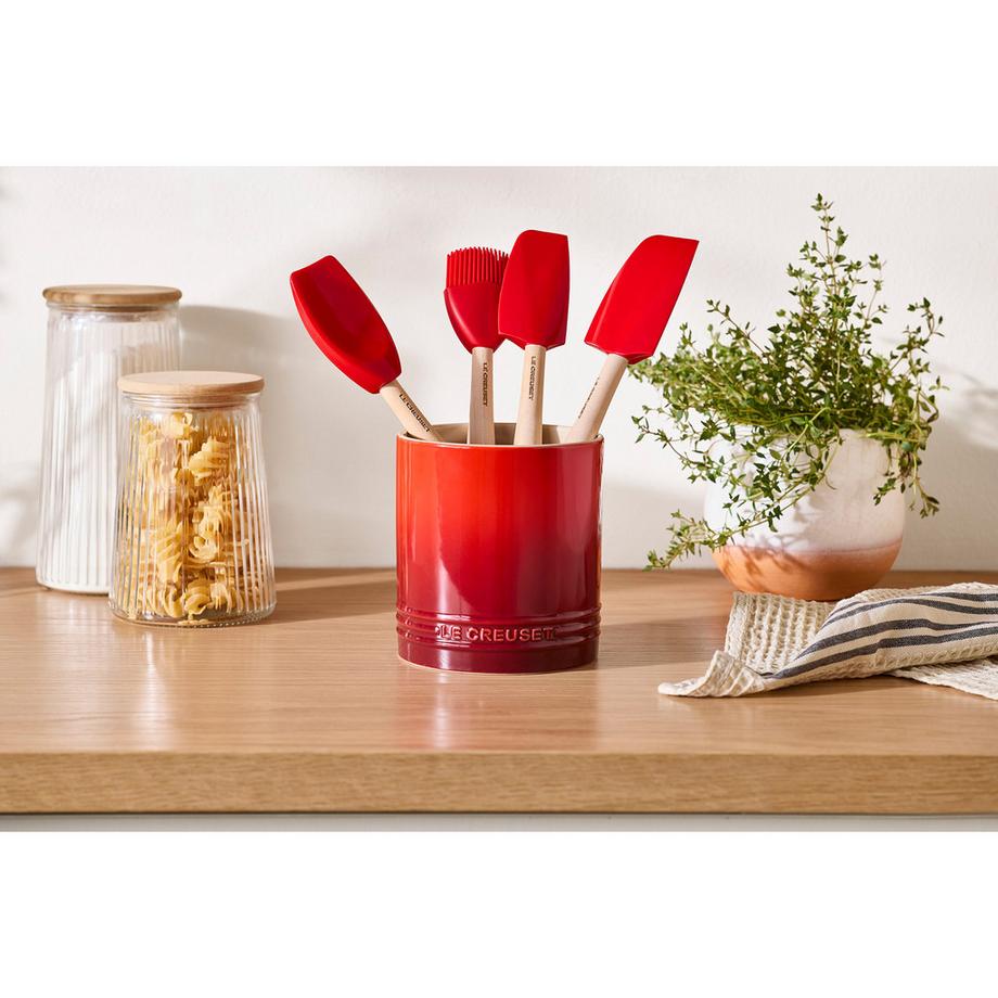 LE CREUSET Küchenutensilien-Behälter Kirschrot 