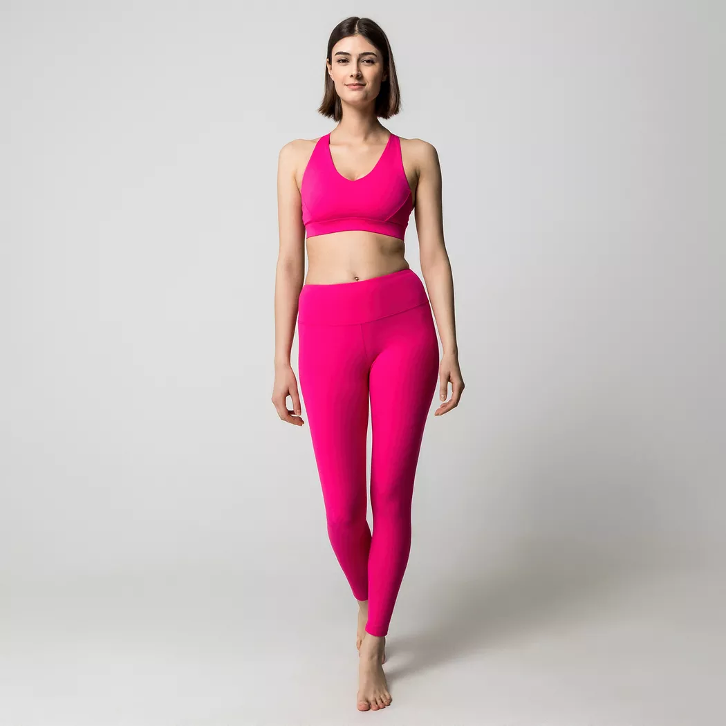 Manor Sport Albany Long Leggings Fuchsia Size S