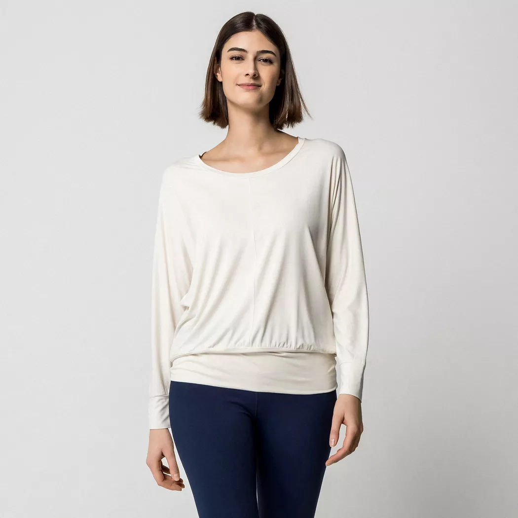 Manor Sport W-Jersey Long Sleeve Running Shirt Beige XS