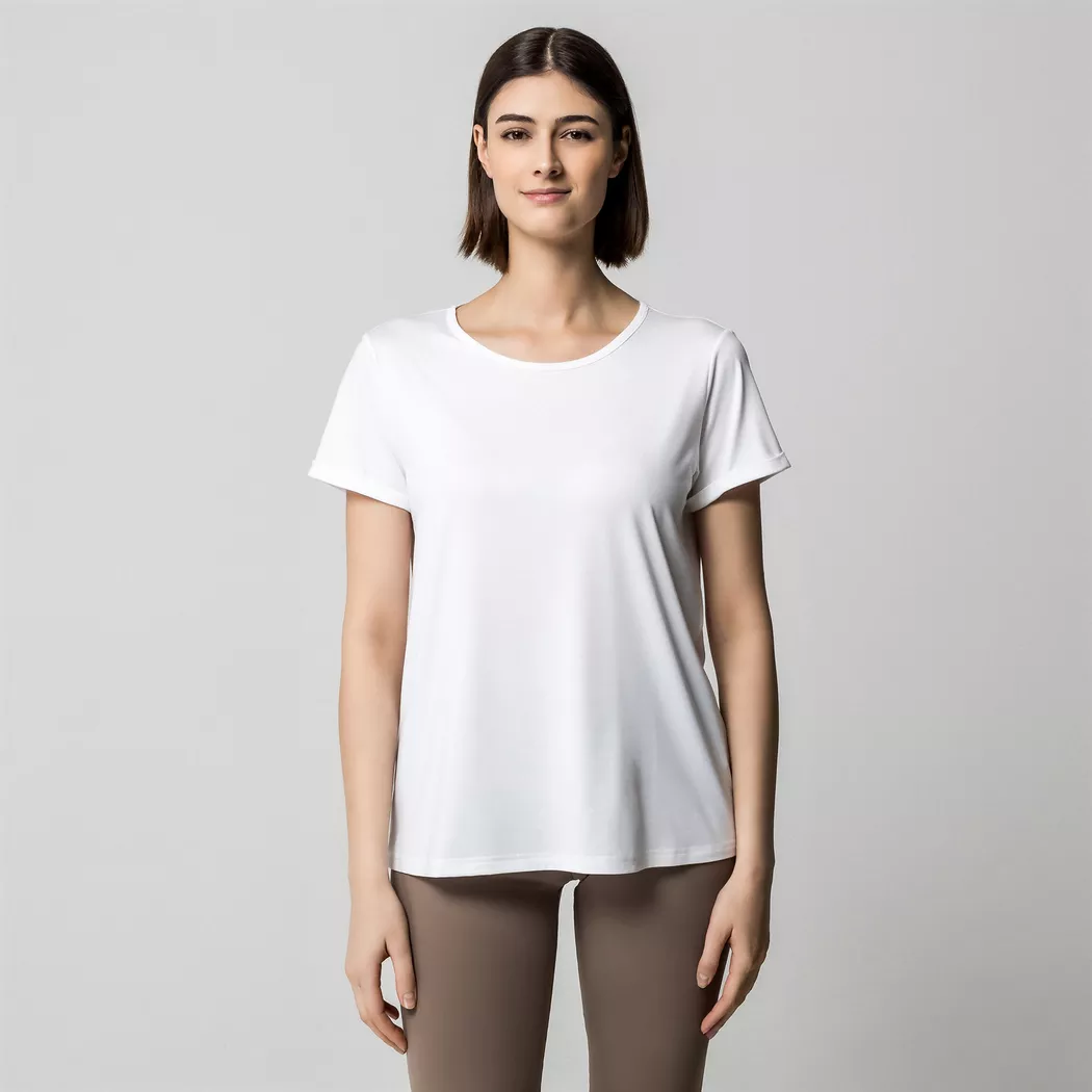 Manor Sport - T-Shirt, kurzarm, für Damen, Weiss Größe M