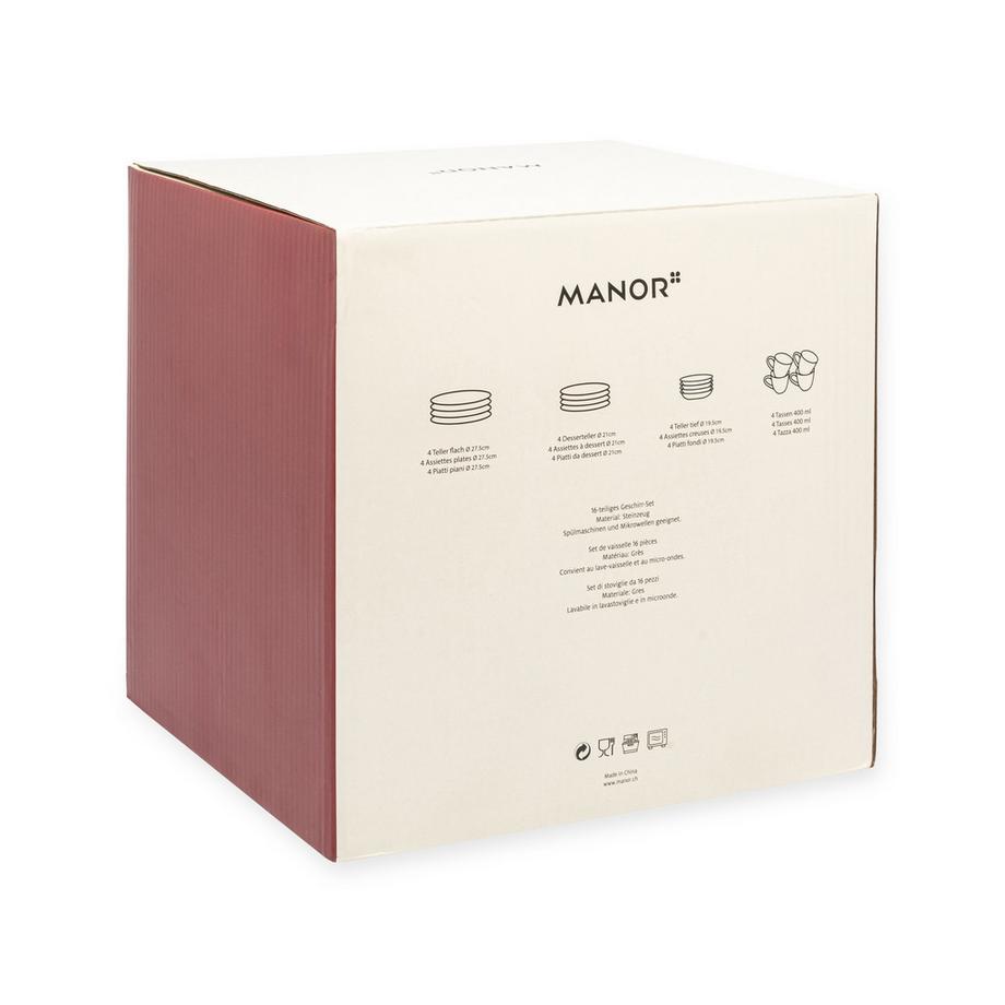Manor Set da tavola 16 pezzi Capri 