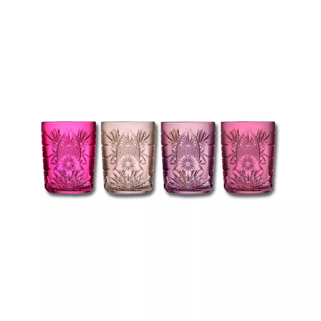LIBBEY - 4 teiliges Gläser-Set, 350 ml, Pink